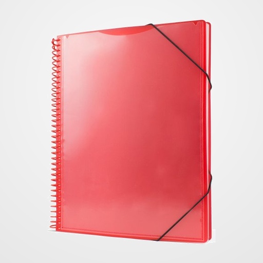 CARPETA FUNDAS (TARIFARIO) PRYSE PP PERSONALIZABLE A4 50 F. ROJO