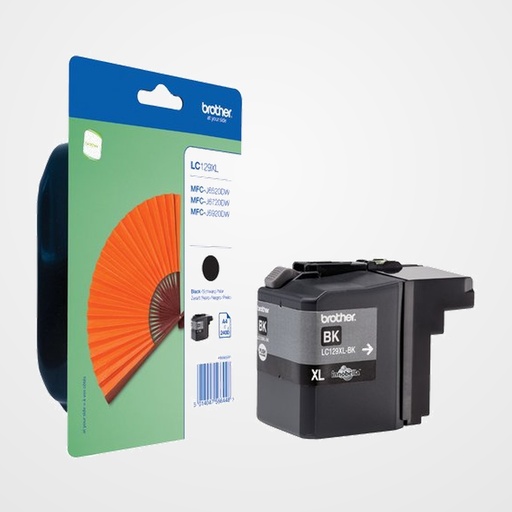 CARTUCHO INKJET BROTHER LC-129XLBK NEGRO MFC-J6720DW/J6920DW/6520DW (2.400 PAG.)