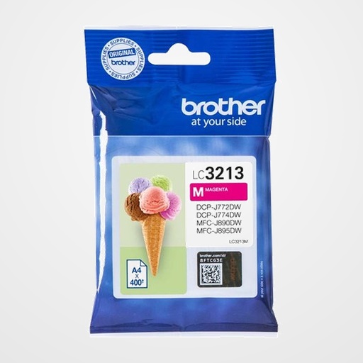 CARTUCHO INKJET BROTHER LC-3213M MAGENTA J772DW/DCP-J774DW/MFC-J890DN/J890DW/J890DWN/J895DW(400 PAG.)