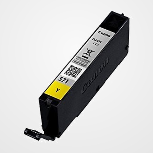 CARTUCHO INKJET CANON CLI-571Y PIXMA MG5751/MG5752/MG5753/MG6851/MG6852/MG6853/MG7750/MG7751/MG7752/MG7753 AMARILLO 7ml
