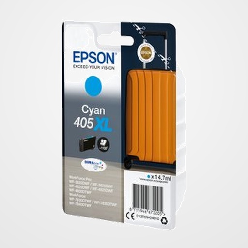 CARTUCHO INKJET EPSON T05H140 Nº405XL WF-7830DTWF/7835DTWF/7840DTWF/3820DWF/3825DWF/4820DWF/4825DWF/4830DTWF CIAN 14,7 ml