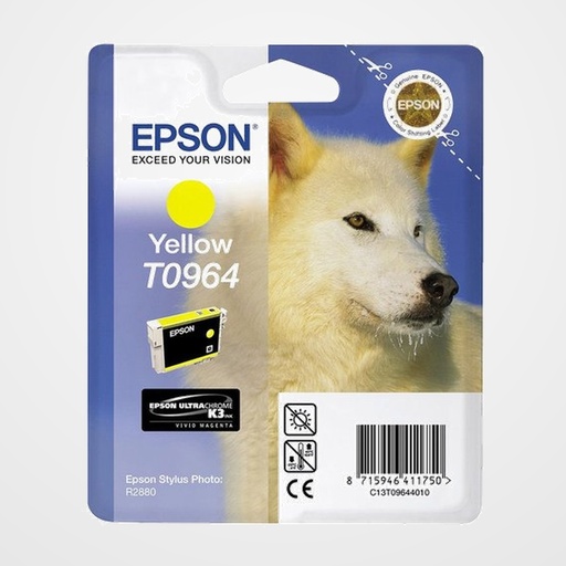 CARTUCHO INKJET EPSON T096440 STYLUS PHOTO R2880 AMARILLO