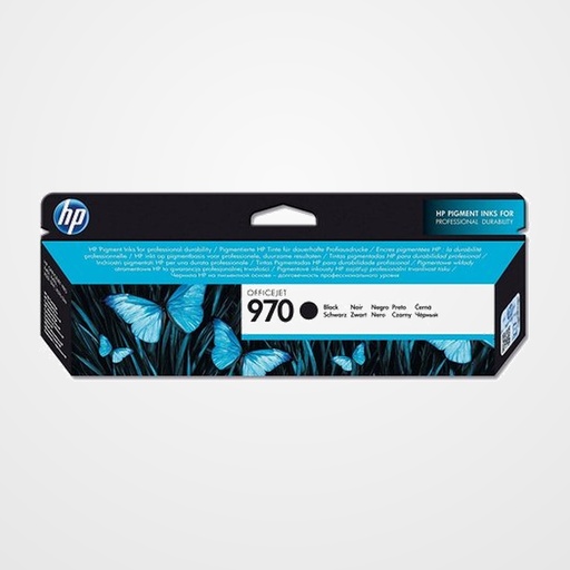 CARTUCHO INKJET HP CN621AE Nº970 OFFICEJET PRO X451DN/X451DW/X476DN MFP/X476DW MFP/X551DW/X576DW MFP NEGRO 3000 PÁG.