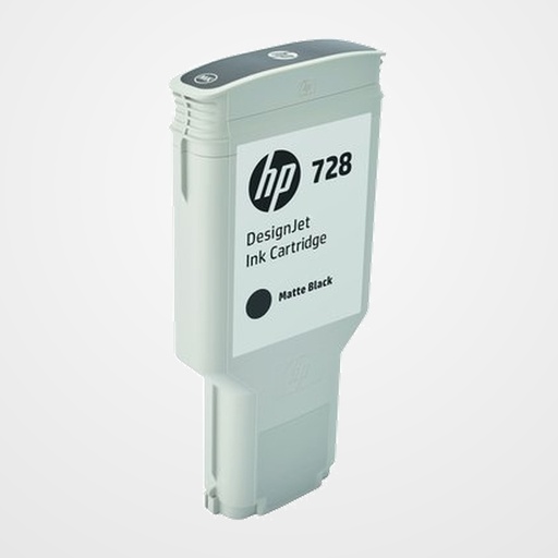 CARTUCHO INKJET HP F9J68A Nº728 DESIGNJET T730/T830 NEGRO MATE 300 ML.