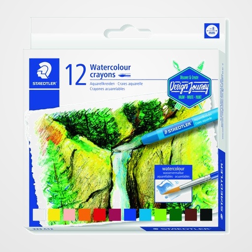 CERAS STAEDTLER 223 DESIGN JOURNEY ACUARELABLES ESTUCHE de 12