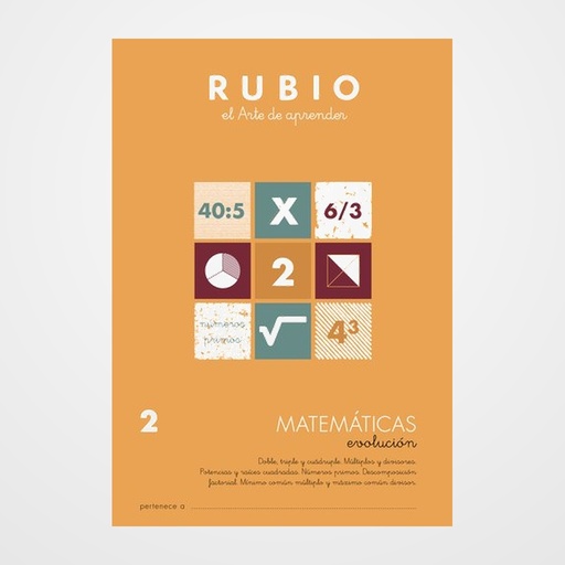 CUADERNO RUBIO A4 MATEMATICAS EVOLUCION Nº 2 (9-10 años)