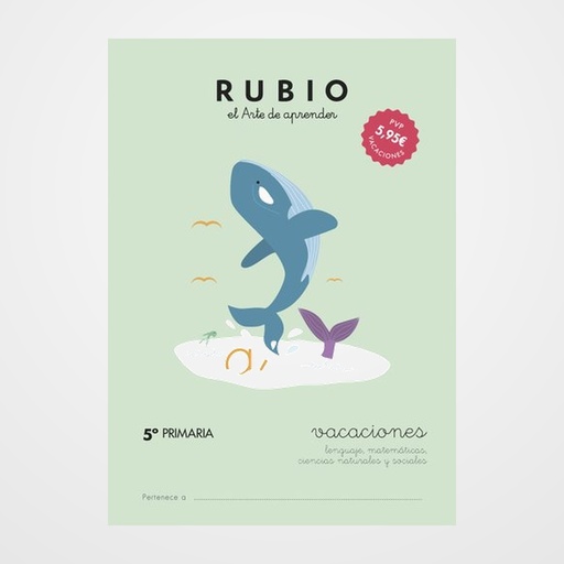 CUADERNO RUBIO A4 VACACIONES 5º PRIMARIA (9-10 años)