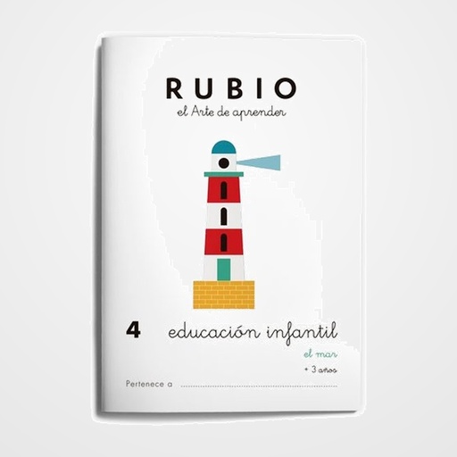 CUADERNO RUBIO A5 EDUCACION INFANTIL Nº 4 - EL MAR (+3 años)