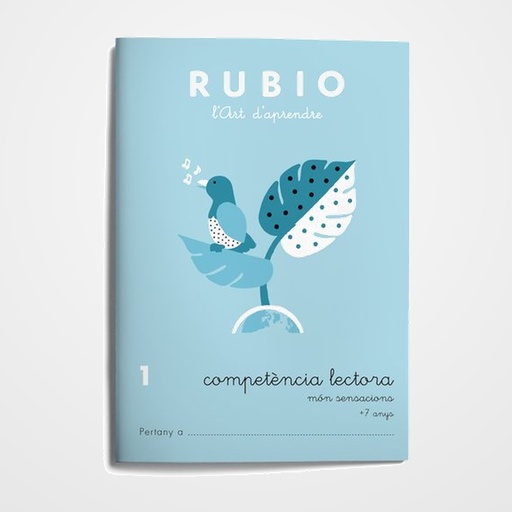 CUADERNO RUBIO (CATALAN) A5 COMPETENCIA LECTORA Nº 1 - MON SENSACIONS (+7 anys)