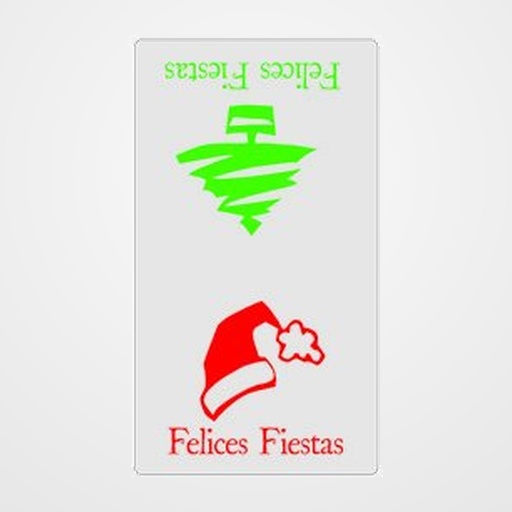 ETIQUETAS REGALO ADH. ROLLO  300 uds. 50x89 CIERRABOLSAS  FELICES FIESTAS  ARBOL/GORRO