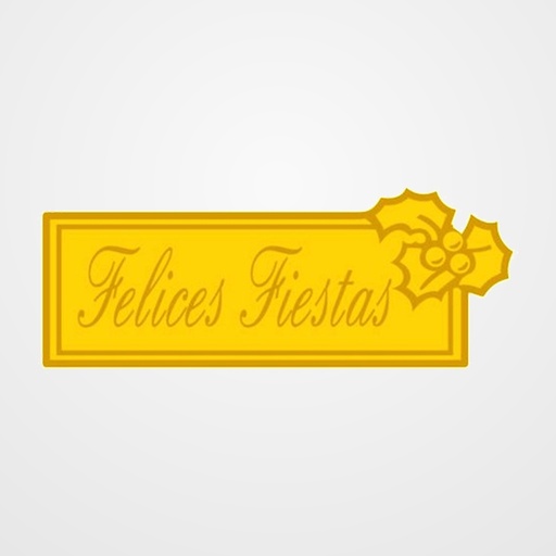 ETIQUETAS REGALO ADH. ROLLO  300 uds. 63x24  FELICES FIESTAS  ORO