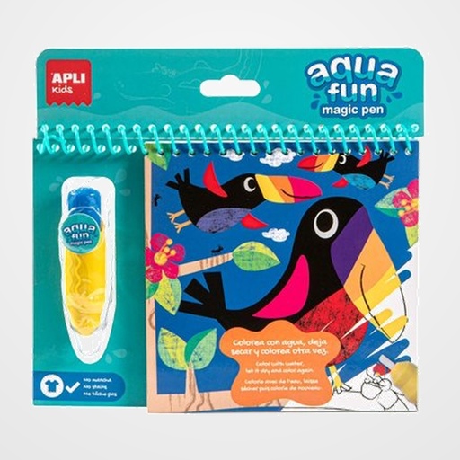 JUEGO EDUCATIVO APLI KIDS BLOC COLOREAR AQUA FUN JUNGLA