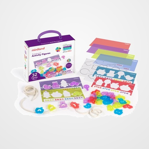 JUEGO EDUCAT.MINILAND TRANSLUCENT ACTIVITY FIGURES (3-6 AÑOS)