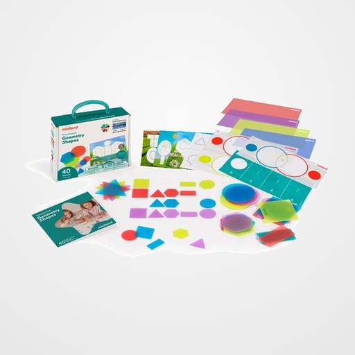 JUEGO EDUCAT.MINILAND TRANSLUCENT GEOMETRY SHAPES (3-6 AÑOS)
