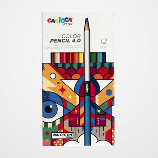 LAPICES de COLORES CARIOCA PLUS CAJA de 12