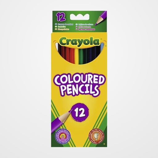 LAPICES de COLORES CRAYOLA estuche de 12