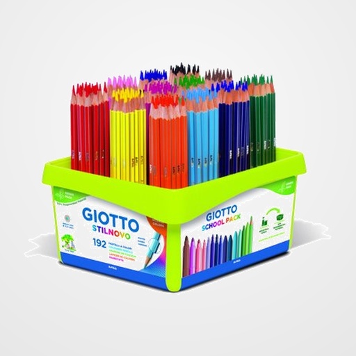 LAPICES de COLORES GIOTTO STILNOVO SCHOOL PACK de 192