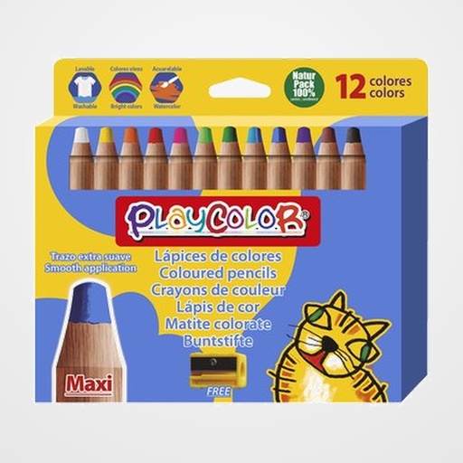 LAPICES INSTANT PLAYCOLOR MAXI BASIC CAJA DE 12
