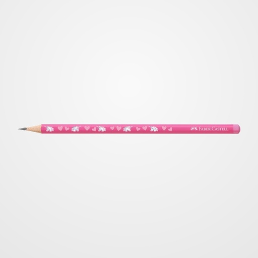 LAPIZ de GRAFITO FABER-CASTELL HB UNICORNIOS ROSA