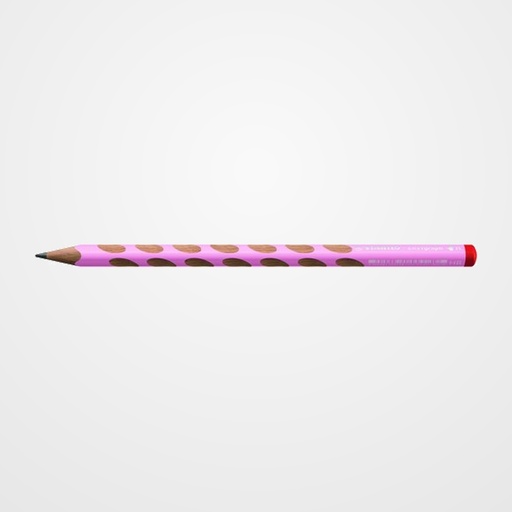 LAPIZ de GRAFITO STABILO EASY GRAPH PASTEL para DIESTROS ROSA - HB
