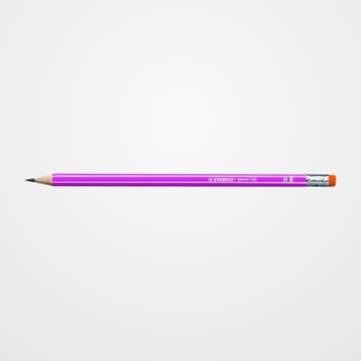 LAPIZ de GRAFITO STABILO HEXAGONAL CON GOMA 2160 HB ROSA