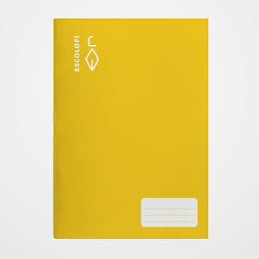 LIBRETA ESCOLOFI A4 32h CUADRIC.6x6 70g C/MARGEN AMARILLO