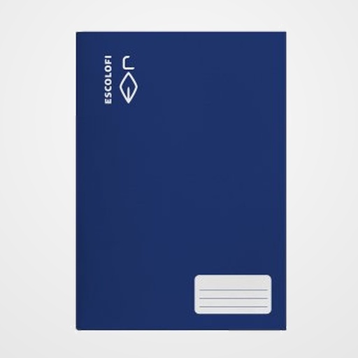 LIBRETA ESCOLOFI A4 32h CUADRIC.6x6 70g C/MARGEN AZUL