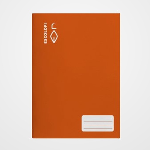 LIBRETA ESCOLOFI A4 32h CUADRIC.6x6 70g C/MARGEN NARANJA