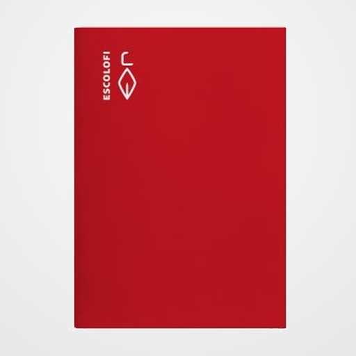 LIBRETA ESCOLOFI A4 50h 70g MONTESSORI PAUTA 5 C/MARGEN ROJO