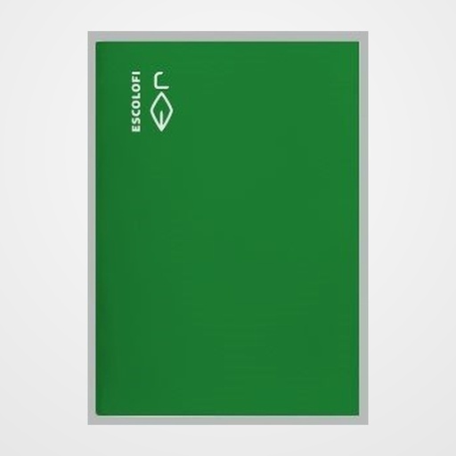 LIBRETA ESCOLOFI 4º 50h CUADRIC.5x5 70g VERDE