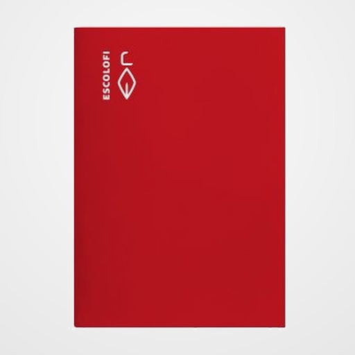 LIBRETA ESCOLOFI 4º 50h MILIMETRADO 4x4x16 70g ROJO