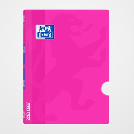 LIBRETA GRAPADA OXFORD SCHOOL OPENFLEX A5 48h 90g HORIZONTAL FUCSIA