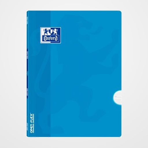 LIBRETA GRAPADA OXFORD SCHOOL OPENFLEX A5 48h 90g PAUTA 3,5 TURQUESA