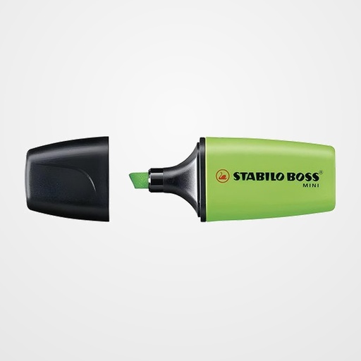 MARCADOR FLUOR STABILO BOSS MINI 07  VERDE