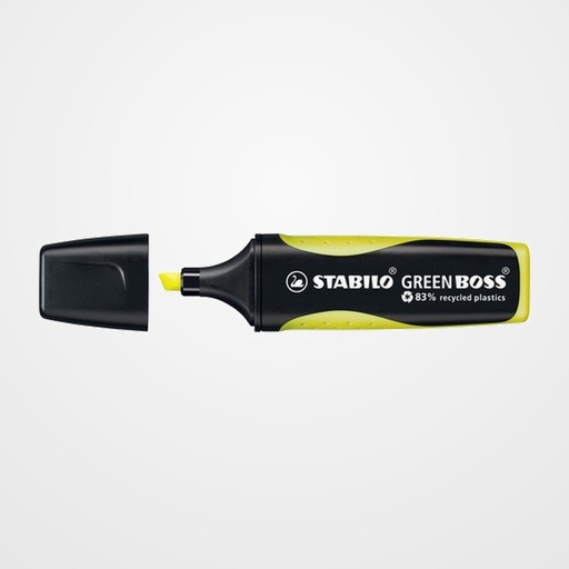MARCADOR FLUOR STABILO GREEN BOSS AMARILLO