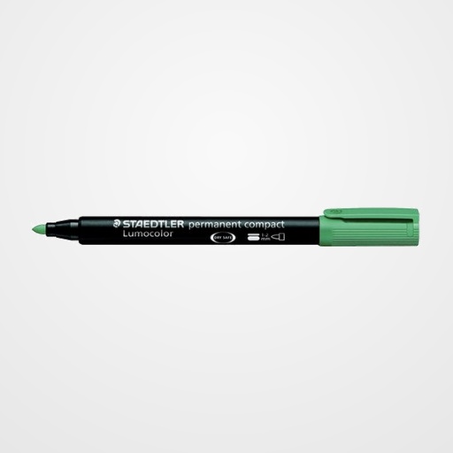 MARCADOR PERMANENTE STAEDTLER 342 LUMOCOLOR CONICO  VERDE
