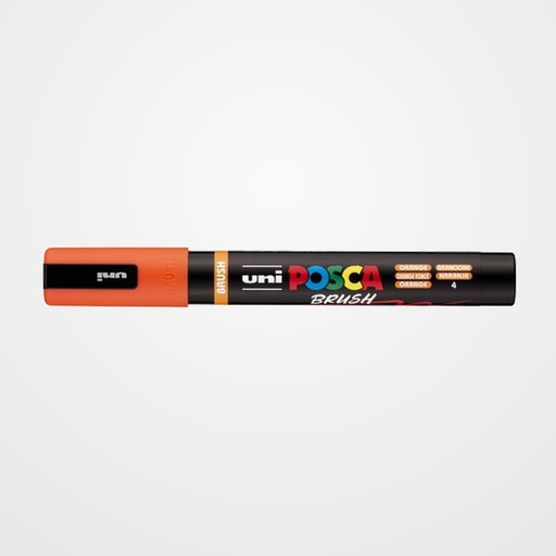 MARCADOR T.OPACA NO PERM. UNI POSCA BRUSH 1-4mm (PC-5BR) NARANJA