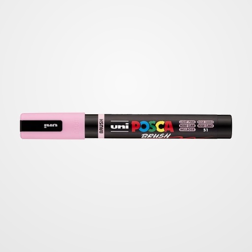 MARCADOR T.OPACA NO PERM. UNI POSCA BRUSH 1-4mm (PC-5BR) ROSA CLARO