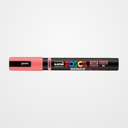 MARCADOR T.OPACA NO PERM. UNI POSCA BRUSH 1-4mm (PC-5BR) ROSA CORAL