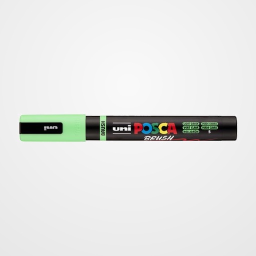 MARCADOR T.OPACA NO PERM. UNI POSCA BRUSH 1-4mm (PC-5BR) VERDE CLARO
