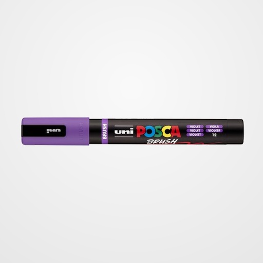 MARCADOR T.OPACA NO PERM. UNI POSCA BRUSH 1-4mm (PC-5BR) VIOLETA