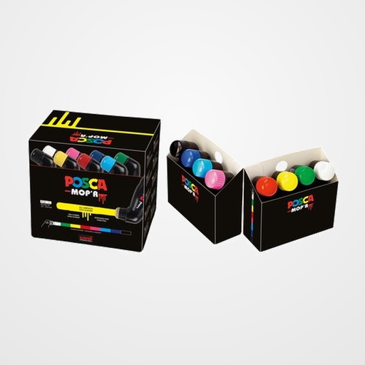 MARCADOR T.OPACA NO PERM. UNI POSCA MOP´R 19,0 (PCM-22) ESTUCHE de 8