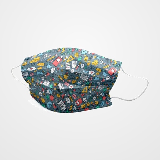 MASCARILLA QUIRURGICA IIR 3 CAPAS DESECHABLE FIRST PROTEC INFANTIL COLE PAQUETE de 10