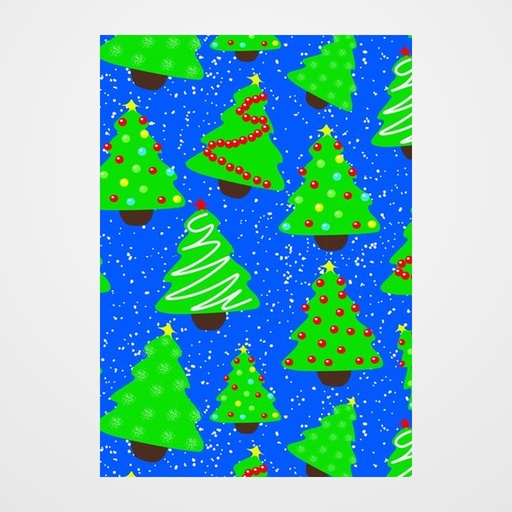 PAPEL de REGALO BOBINA BASIKA 31 cm x 80 m (2 Kg aprox.) NAVIDAD (NV2201-C 31 CM)