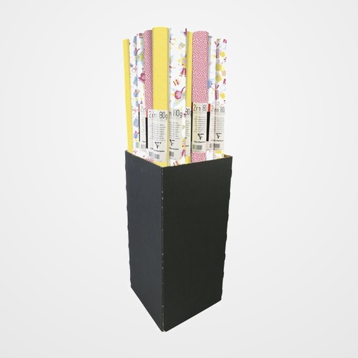PAPEL de REGALO ROLLO CLAIREFONTAINE 0,7x2m (CAJA de 30) 80g EXCELLIA FAIRY
