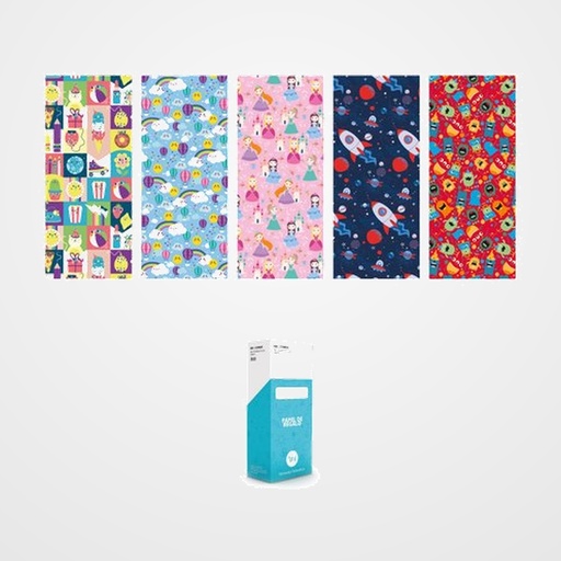 PAPEL de REGALO ROLLO WONDER WRAPPER 0,7x2 m (CAJA de 50) INFANTIL