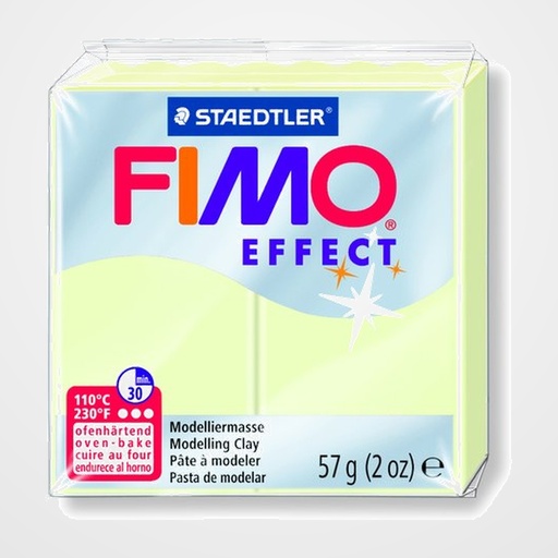 PASTA MODELAR FIMO EFFECT FOSFORESCENTE 57 GR.